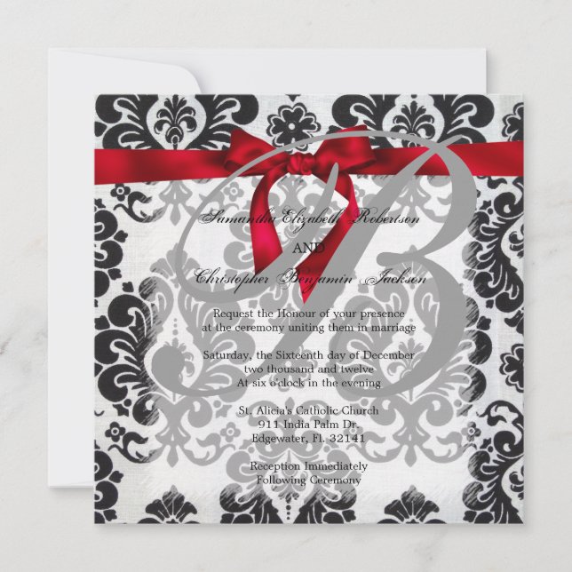 Elegant Golden Accent Gold Wedding Invite (Front)