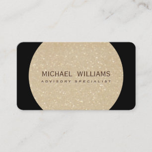 ELEGANT GOLDEN BLACK MINIMALIST PROFESSIONAL BUSINESS CARD