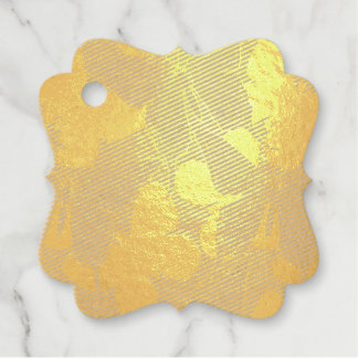Elegant Golden Butterfly Tag
