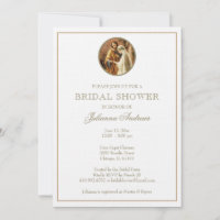 Elegant Golden Catholic Bridal Shower Mary Joseph