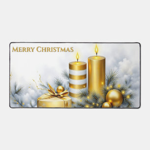 Elegant Golden Christmas Decoration Desk Mat