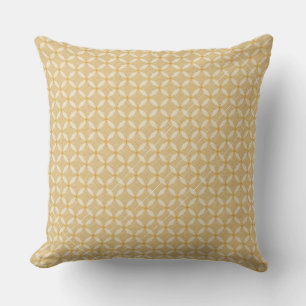 Elegant Golden Circle Geometric Pattern Cushion
