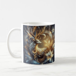Elegant Golden Deer Coffee Mug/Touch of Nature Mug