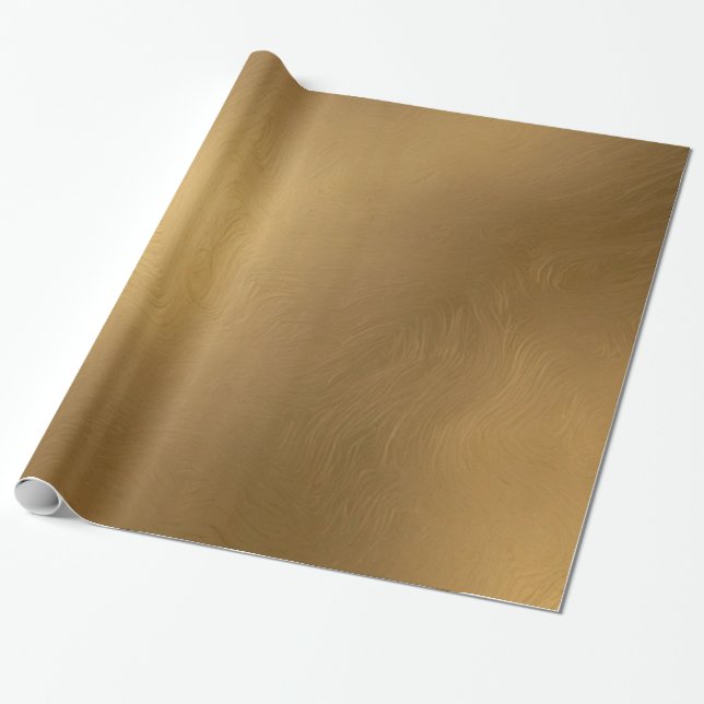Elegant golden foil Wrapping Paper (Unrolled)