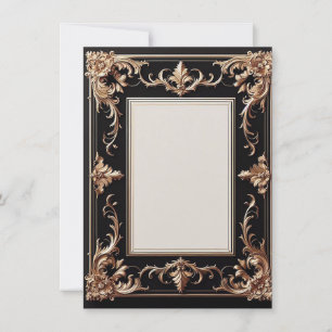 Elegant Golden frame Invitation