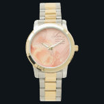 Elegant Golden Heart Romance Art Watch<br><div class="desc">Celebrate the timeless beauty of love with this elegant and serene romantic artwork. Featuring graceful golden heart motifs, flowing lines, and a warm neutral palette, this design captures the essence of love as a quiet promise—softly whispered and endlessly cherished. Perfect for weddings, anniversaries, Valentine’s Day, or meaningful everyday décor, this...</div>