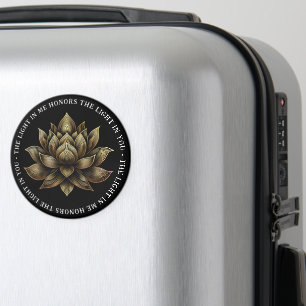 Elegant Golden Lotus Flower The Light in Me ... Magnet