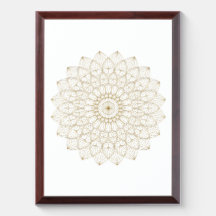 Elegant Golden Mandala – Large Circular Digital