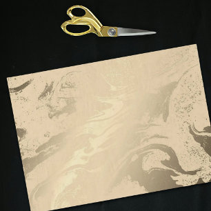 Elegant golden marble tissue paper