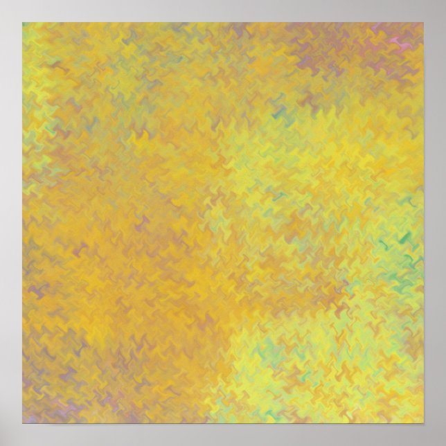 Elegant Golden Marbled Art Poster (Front)