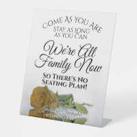 Elegant Golden Ochre Rose Open Seating Wedding