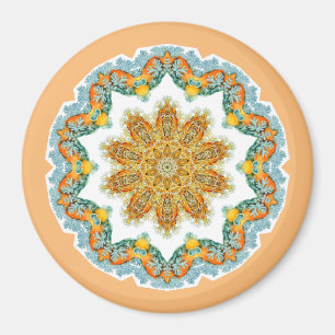 Elegant golden pastels magnet