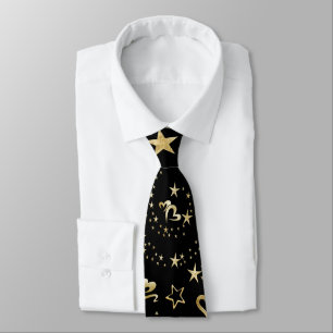 Elegant Golden Stars Tie