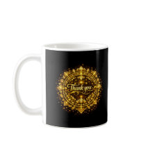Elegant Golden "Thank You" Mandala Design with Lux