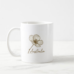 Elegant Golden Wattle Floral Australia Day 2026 Coffee Mug