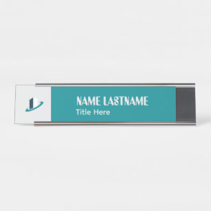 Elegant Goldenrod & Maroon custom name door sign