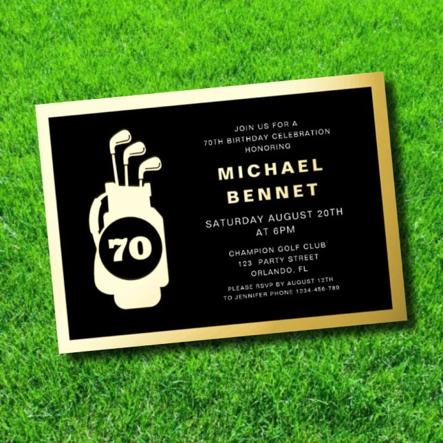 Elegant Golf 70th Birthday (Creator Uploaded)