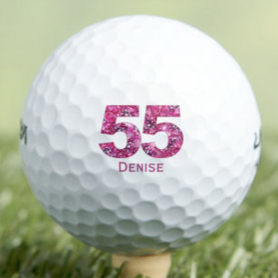 Elegant Golf Gift for Aunt – 55 and Fabulous Balls