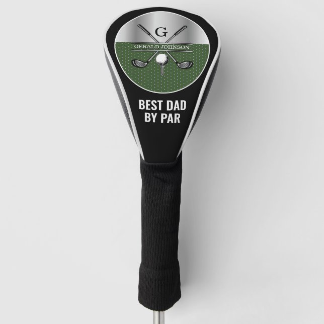 Elegant Golf Monogram Customised Design Golf Head Cover (Front)