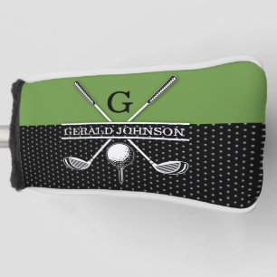 Elegant Golf Monogram Design Golf Head Cover