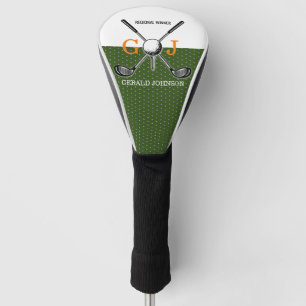 Elegant Golf Monogram Design Head Cover