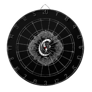 Elegant Goth Initial C Dartboard