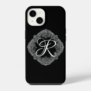 Elegant Goth Initial iPhone 14 Case