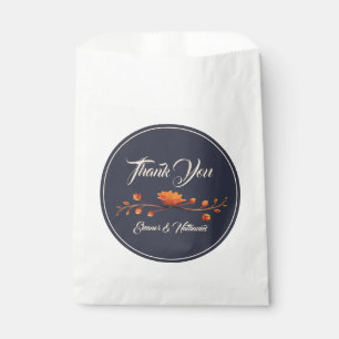 Elegant Gothic 3D Floral Thank You Wedding Favour Bag