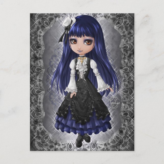 Elegant Gothic Aristocrat Postcard (Front)