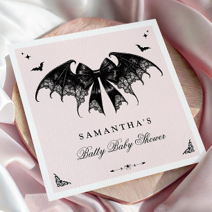 Elegant Gothic Baby Shower Napkin