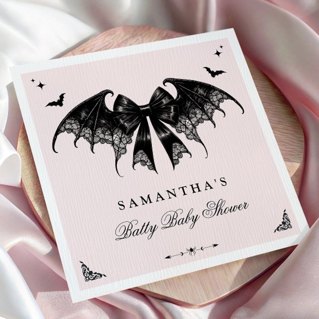 Elegant Gothic Baby Shower Napkin (Creator Uploaded)