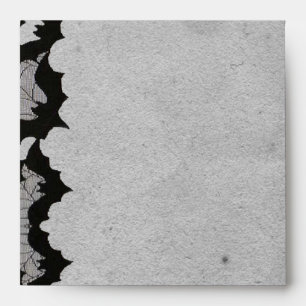 Elegant Gothic Bat Lace Posh Wedding Envelope