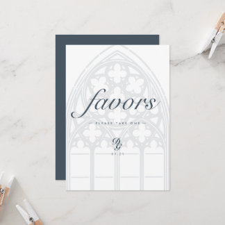 Elegant Gothic Classic Green Wedding Favours Sign