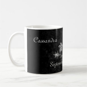 Elegant gothic dark romance wedding coffee mug