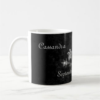 Elegant gothic dark romance wedding coffee mug