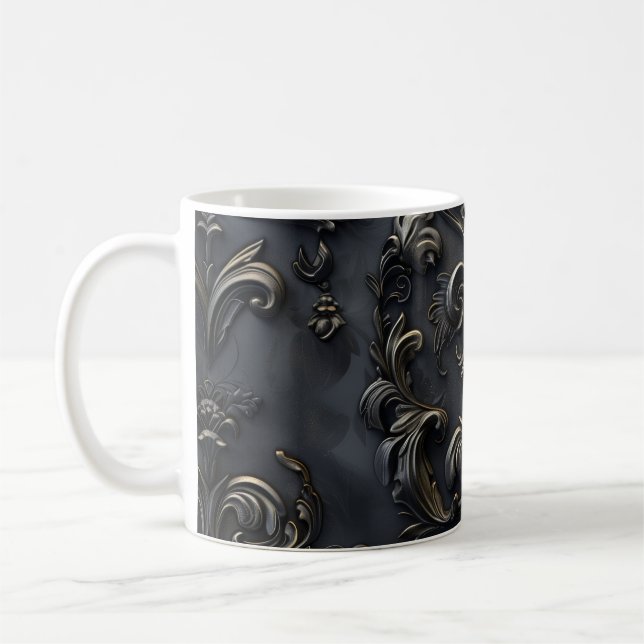Elegant gothic decoration design coffee mug (Left)