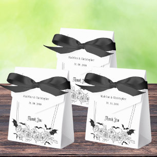 Elegant Gothic Floral Wedding Favour Box