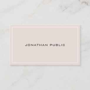 Elegant Gothic Font Professional Minimalist Plain Business Card
