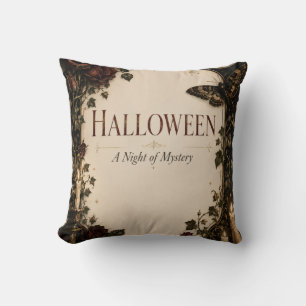 Elegant Gothic Halloween Party Celebration Cushion