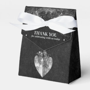 Elegant gothic halloween wedding favour box