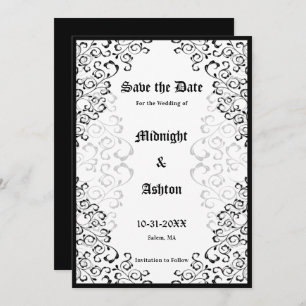 Elegant Gothic Ornate Frame Save the Date