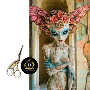 Elegant Gothic Paris Gargoyle Decoupage  Tissue Paper