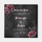 Elegant Gothic Roses Save The Date