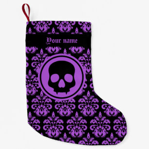 Elegant Gothic skull Small Christmas Stocking