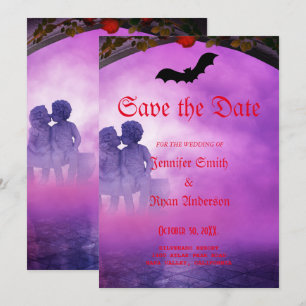 Elegant  Gothic  wedding save the date  Invitation