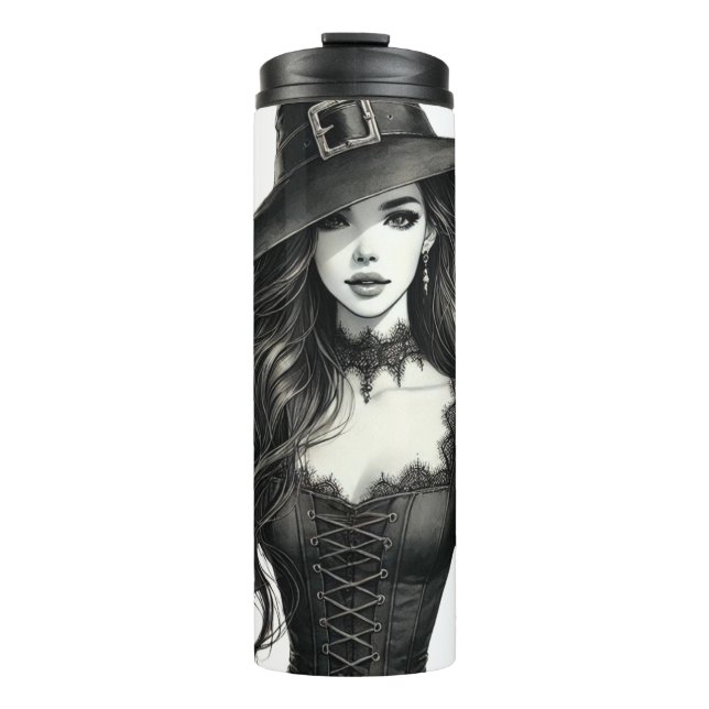 Elegant Gothic Witch Moon Mug (Front)