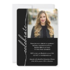 Elegant Grad Script Photo Graduation
