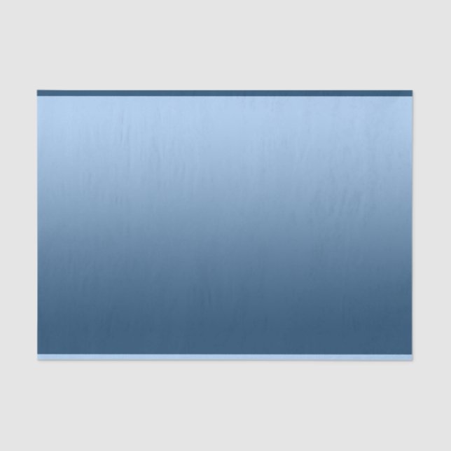 Elegant Gradient Blue Tissue Paper (Front)