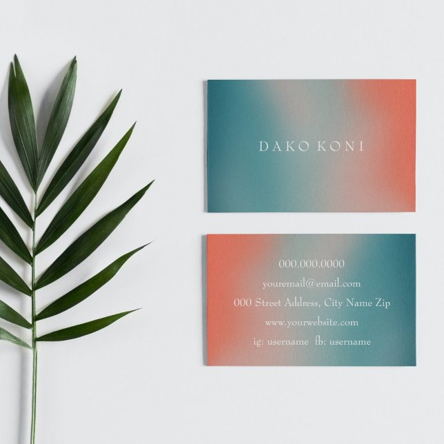 Elegant gradient business card (Creator Uploaded)