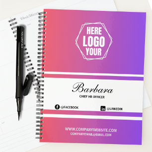 Elegant Gradient Company Branded Corporate Gift Planner